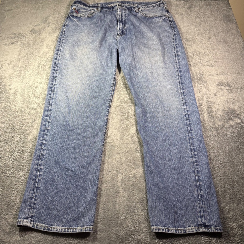 Polo Ralph Lauren Cortlandt 300 Mens Straight Leg Light Wash Jeans 38x32 Blue